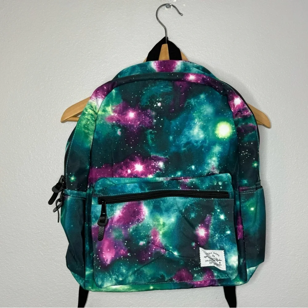 HotStyle TRENDYMAX Backpack for School Girls Boys Galaxy Green